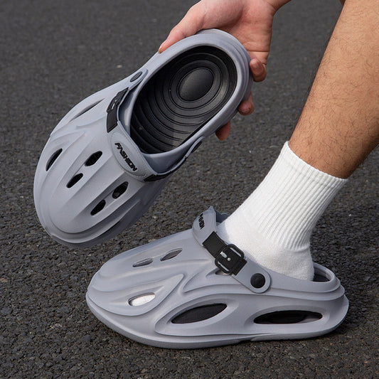 Sabrone Eva Beach Crocs- Gray Black Colour