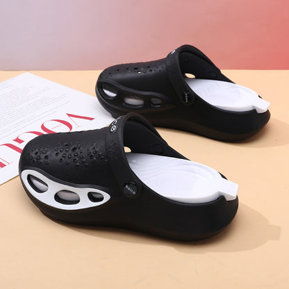 Sabr One- FlowKicks Trendy Crocs For Men- Black Colour