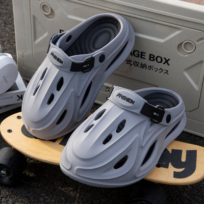 Sabrone Eva Beach Crocs- Gray Black Colour