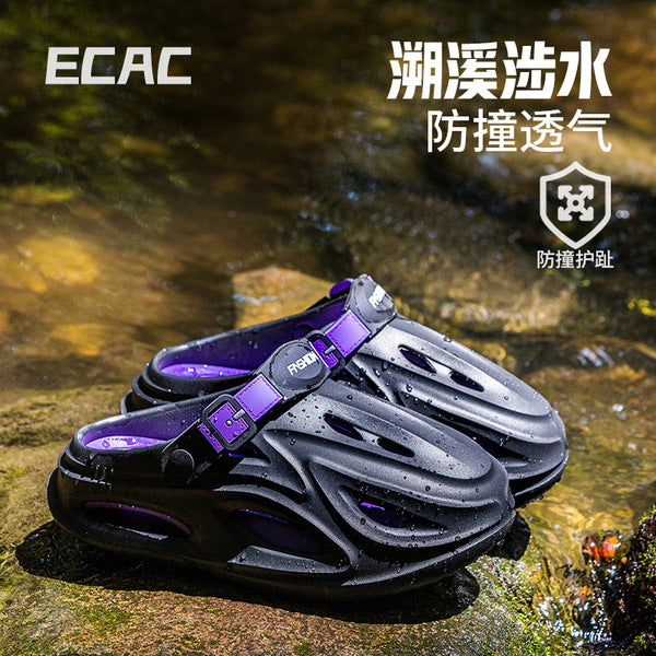 Sabrone Eva Beach Crocs- Black purple Colour