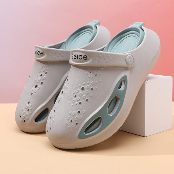 Sabr One- FlowKicks Trendy Crocs for Men- White Colour