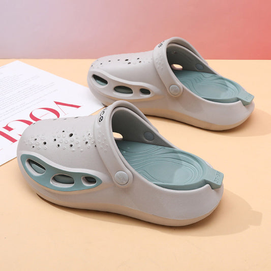 Sabr One- FlowKicks Trendy Crocs for Men- White Colour