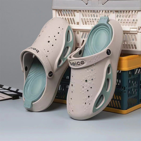 Sabr One- FlowKicks Trendy Crocs for Men- White Colour